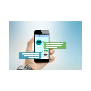 conversa no celular entre um robo e um humano